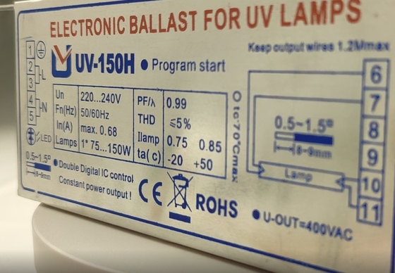 220V 150W 안정기를 지원하는 U810 Z1554 램프를 위한 우프크 안정기 UV 150H