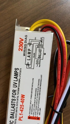전자적이 밸러스트를 단 230V 40W 자외선 램프 살균