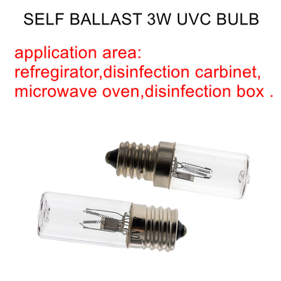 0.29A 강한 UVC 전구 4W 본인 안정기 UV 오존 살균 램프