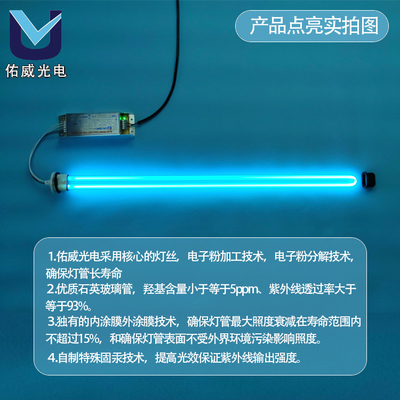 산업 U 모양 UVC 빛 냄새 정화 40w 아말감 LTC24W/2G11