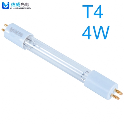 내각을 죽이는 짧은 T4 UV UVC 소독 램프 4W 오존 박테리아