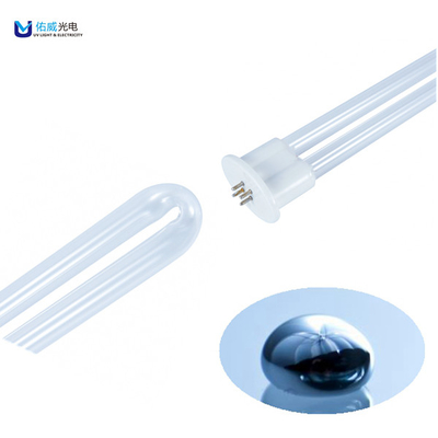 국내 하수 처리 UVC 빛 U 모양 100w UV 램프