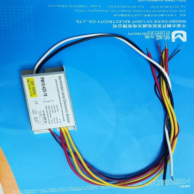 UVC 가볍 바이러스를 위한 전자식 안정기는 소독 빛 고휘도 방전 살균 램프 15w 전자식 안정기를 발아시킵니다